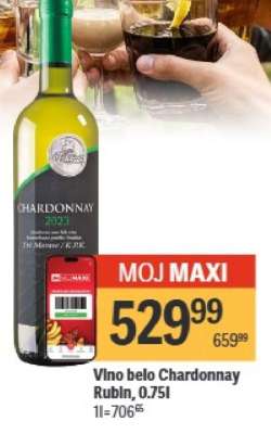 Vino belo Chardonnay Rubin 0.75l