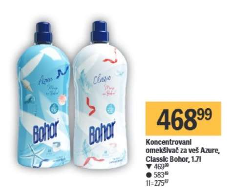 Koncentrovani omekšivač za veš Azure, Classic Bohor, 1.7l