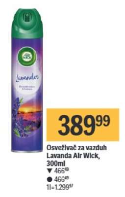Osveživač za vazduh Lavanda Air Wick, 300ml