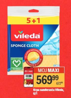 Krpa sunderasta Vileda, 6/1