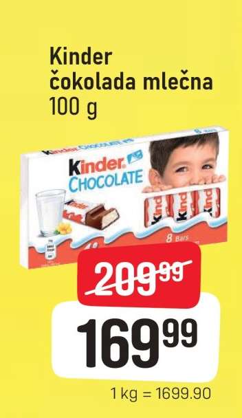 Kinder čokolada mlečna