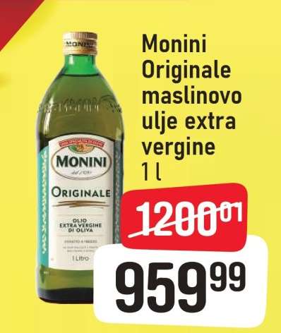 Monini originale maslinovo ulje extra vergine 1 l