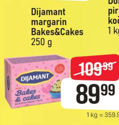 Dijamant margarin Bakes&Cakes