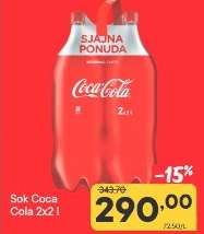 Sok Coca-Cola 2x2 l