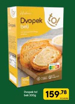 Dvopek tol beli 300g