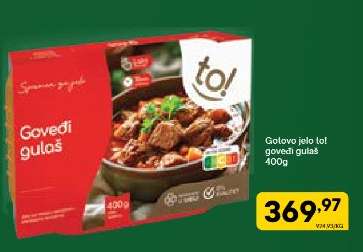 Gotovo jelo to! goveđi gulaš 400g