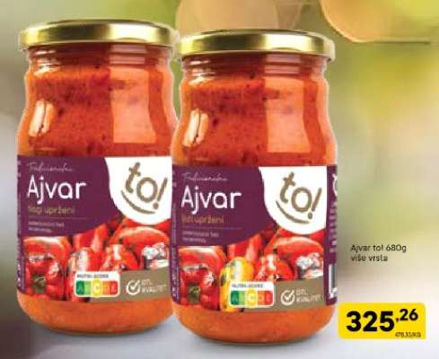 Ajvar tol 680g
