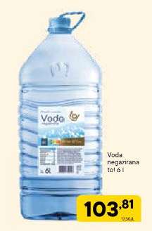 VODA NEGAZIRANA