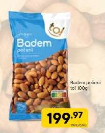 Badem pečeni tol 100g
