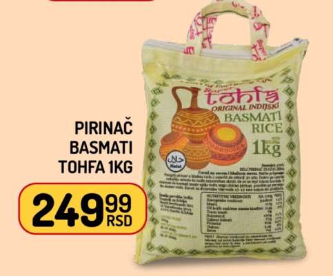 PIRINAČ BASMATI TOHFA 1kg