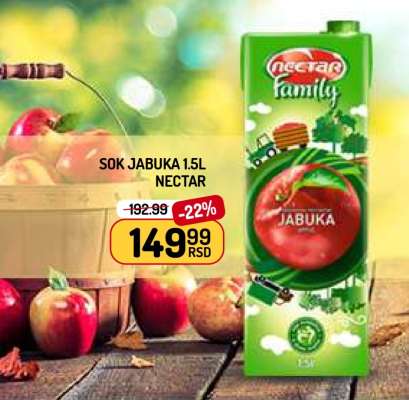 Sok Jabuka 1.5L Nectar
