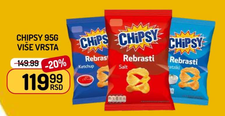 CHIPSY 95G VIŠE VRSTA