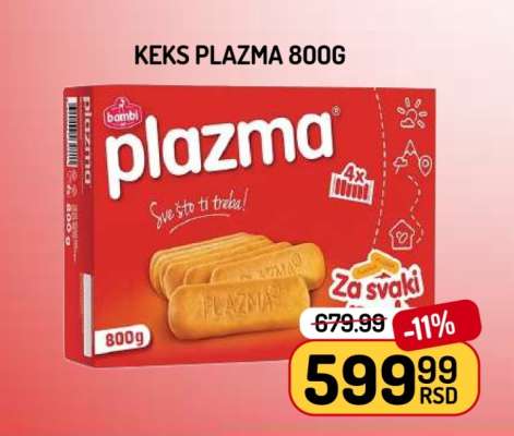 Keks Plazma 800g