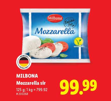 Milbona Mozzarella sýr