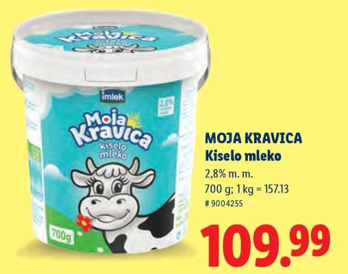 MOJA KRAVICA KISELO MLEKO