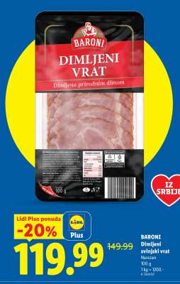 Baroni Dimljeni svinjski vrat