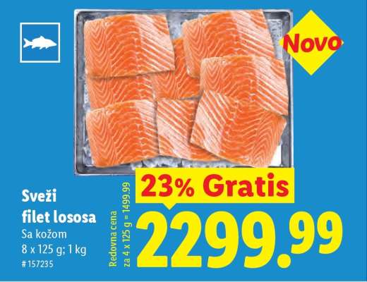 Svěží filet lososa