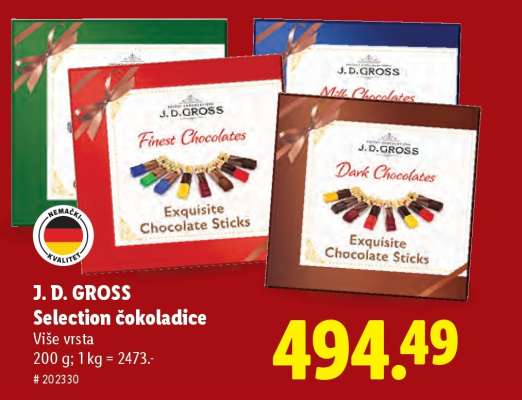 J.D. Gross Selection čokoladice