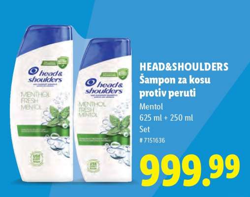 HEAD&SHOULDERS Šampon za kosu protiv peruti
