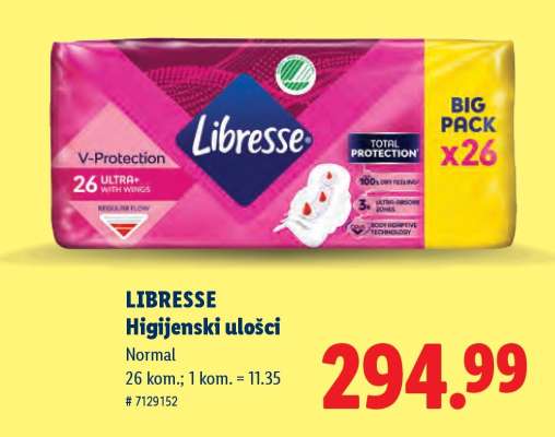 LIBRESSE higijenski ulošci