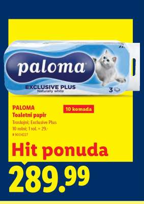 Paloma Toaletni papir