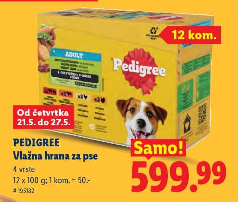 Pedigree, vlažna hrana za pse