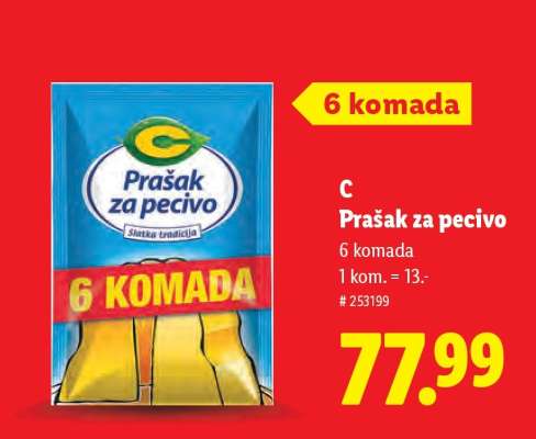 C prašak za pecivo