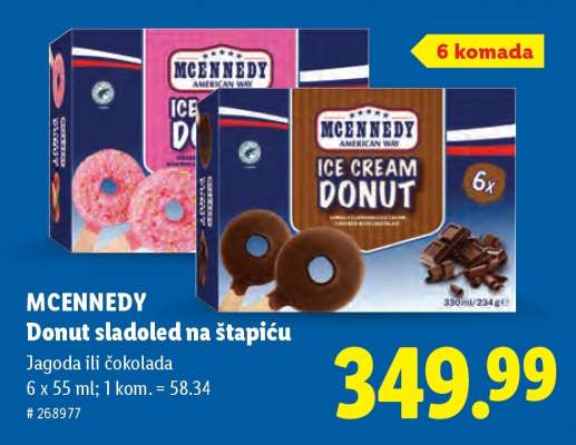 MCENNEDY Donut sladoled na štapiću
