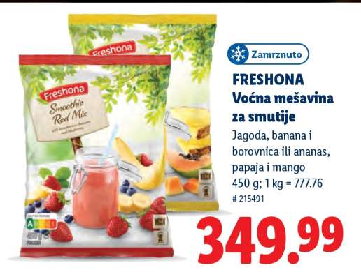 FRESHONA Voćna mešavina za smutije