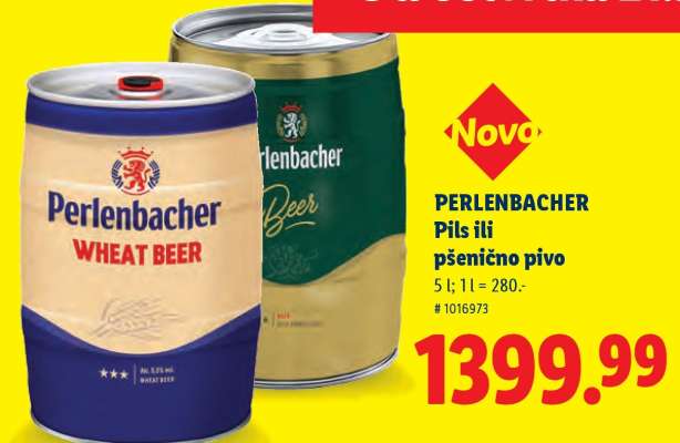 PERLENBACHER Pils ili pšenično pivo