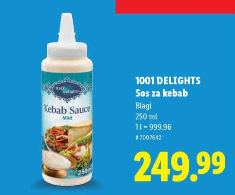 1001 delights Sos za kebab