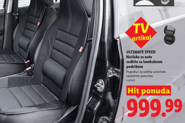 Navlaka za auto sedište sa lumbalnom podrškom