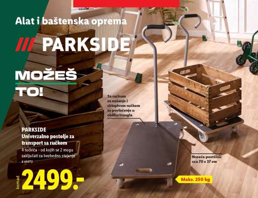 PARKSIDE Univerzalno postolje za transport sa ručkom