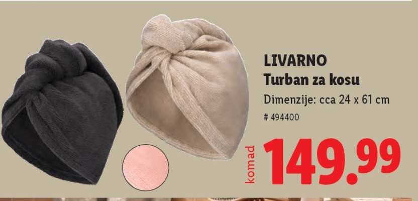 LIVARNO Turban za kosu