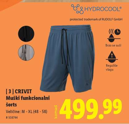 Crivit Muški funkcionalni šorts