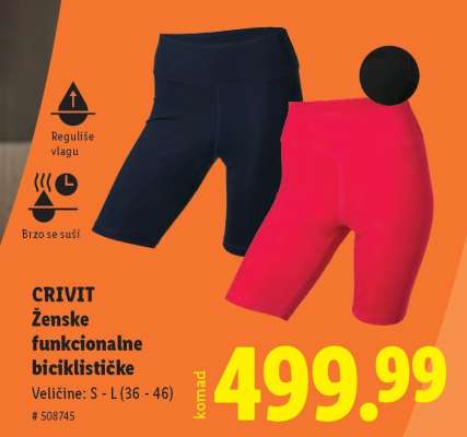CRIVIT Ženske funkcionalne biciklističke