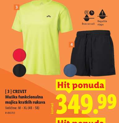 CRIVIT Muška funkcionalna majica kratkih rukava