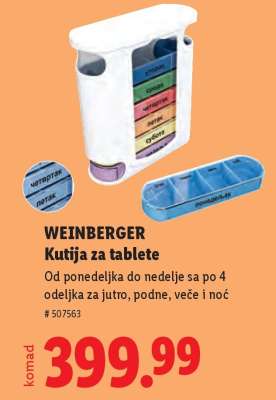 Weinberger Kutija za tablete
