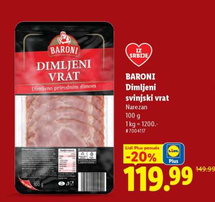 Baroni Dimljeni svinjski vrat