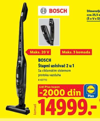 BOSCH Štapni usisivač 2 u 1