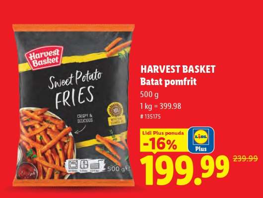 Harvest Basket Batat pomfrit
