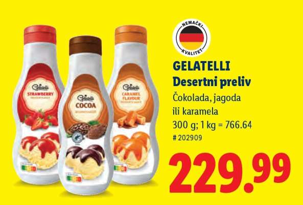 Gelatelli Desertni preliv