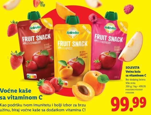 SOLEVITA Voćna kaša sa vitaminom C