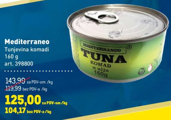 Mediterraneo Tunjevina komadi