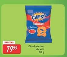 Čips ketchup rebrasti