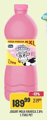 Jogurt Moja Kravica 2.8% 1.75KG PET