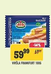 VIRŠLA FRANKFURT 100G