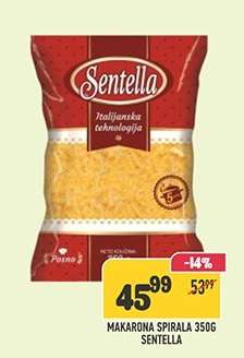 Makarona Spirala 350g Sentella