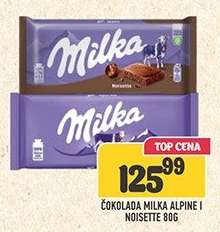 Čokolada Milka Alpine i Noisette 80g