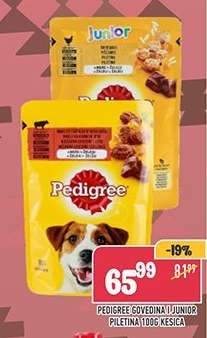Pedigree Govedina i Junior Piletina 100g Kesica